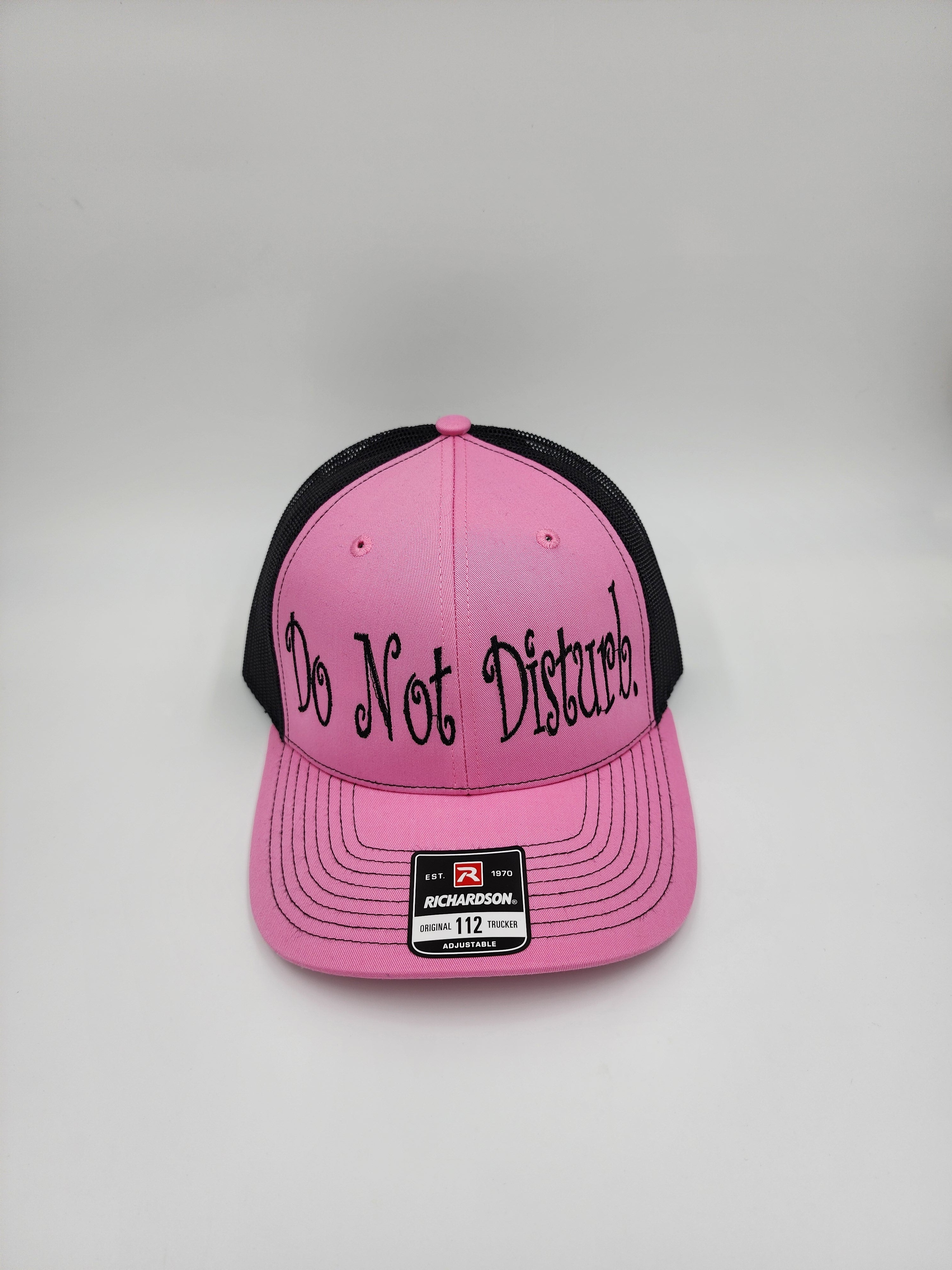 Pink/Black "Do Not Disturb" Richardson 112 Trucker Hat