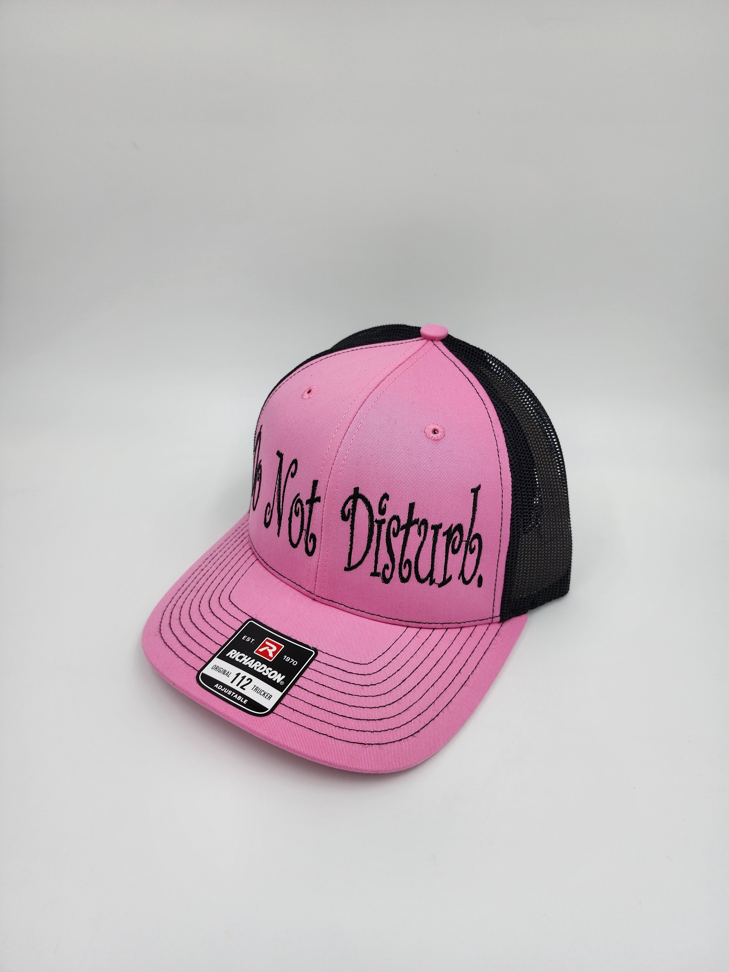 Pink/Black "Do Not Disturb" Richardson 112 Trucker Hat