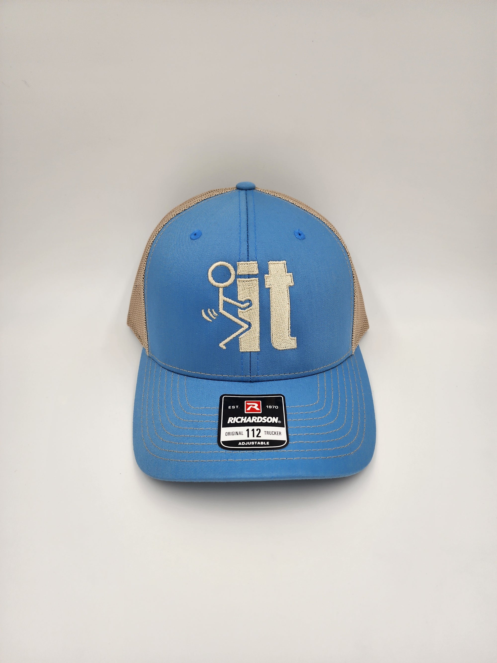 Baby Blue/Khaki “F It Humor” Minimal Icon Trucker Hat – Richardson 112