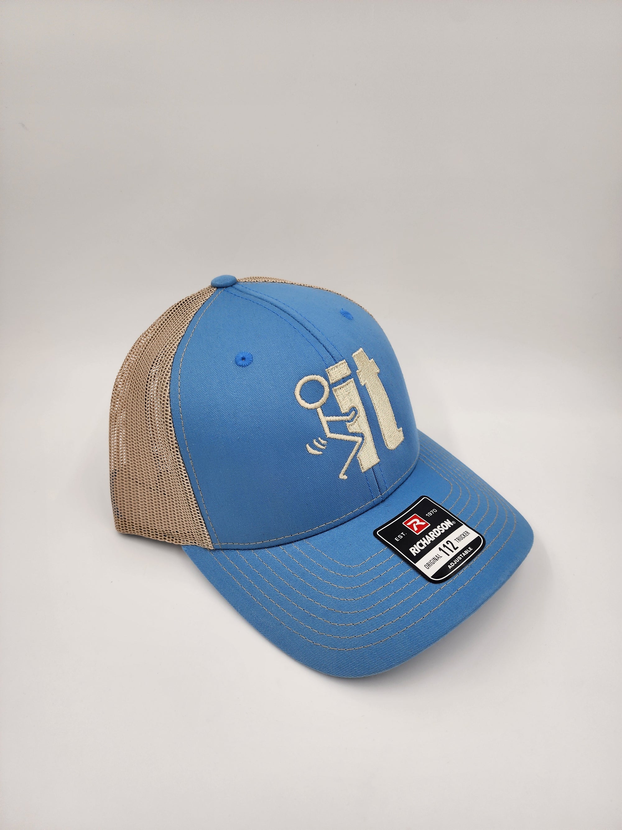 Baby Blue/Khaki “F It Humor” Minimal Icon Trucker Hat – Richardson 112