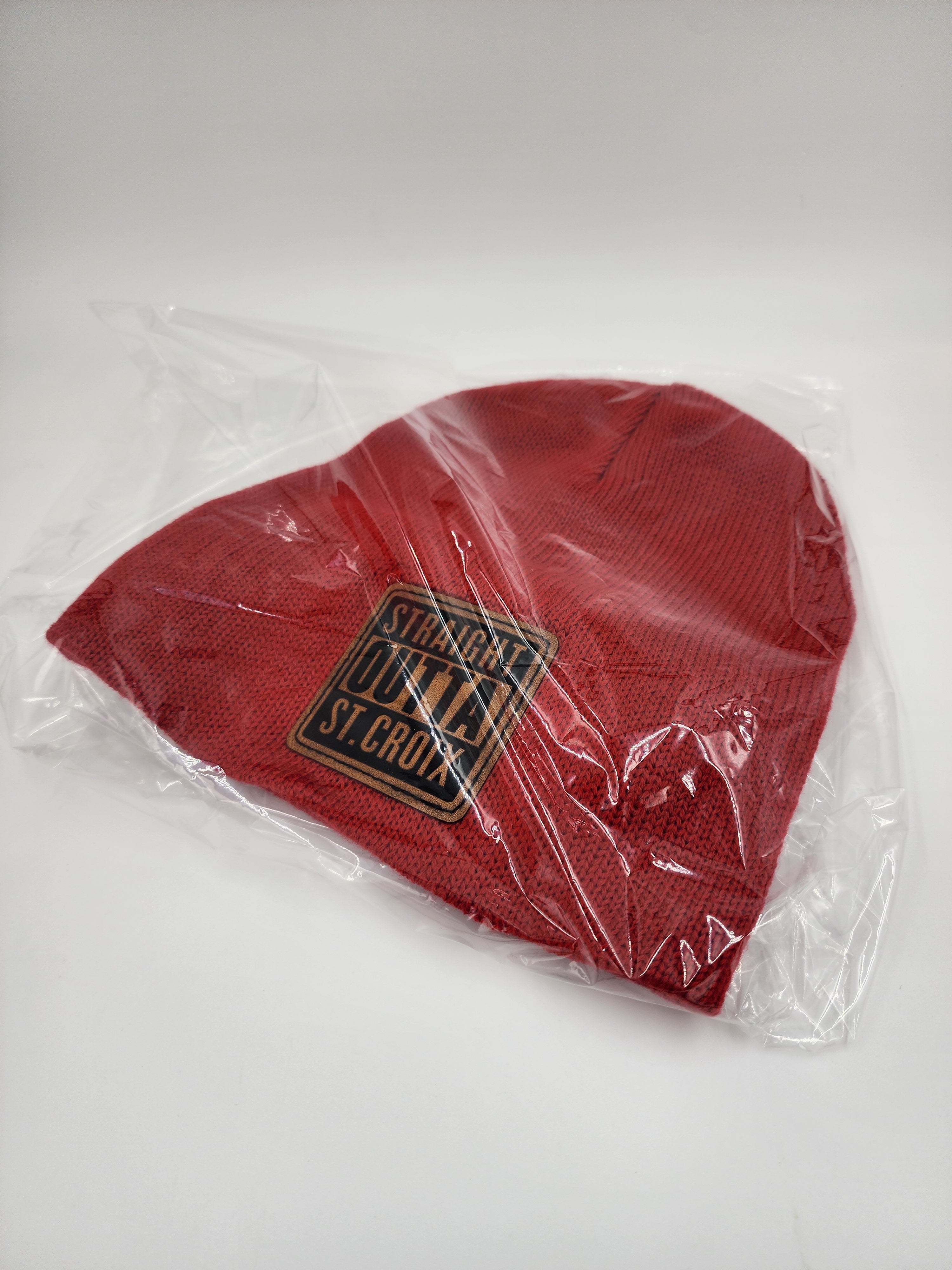 Straight Outta St. Croix Red Knit Beanie – Island Pride Winter Hat