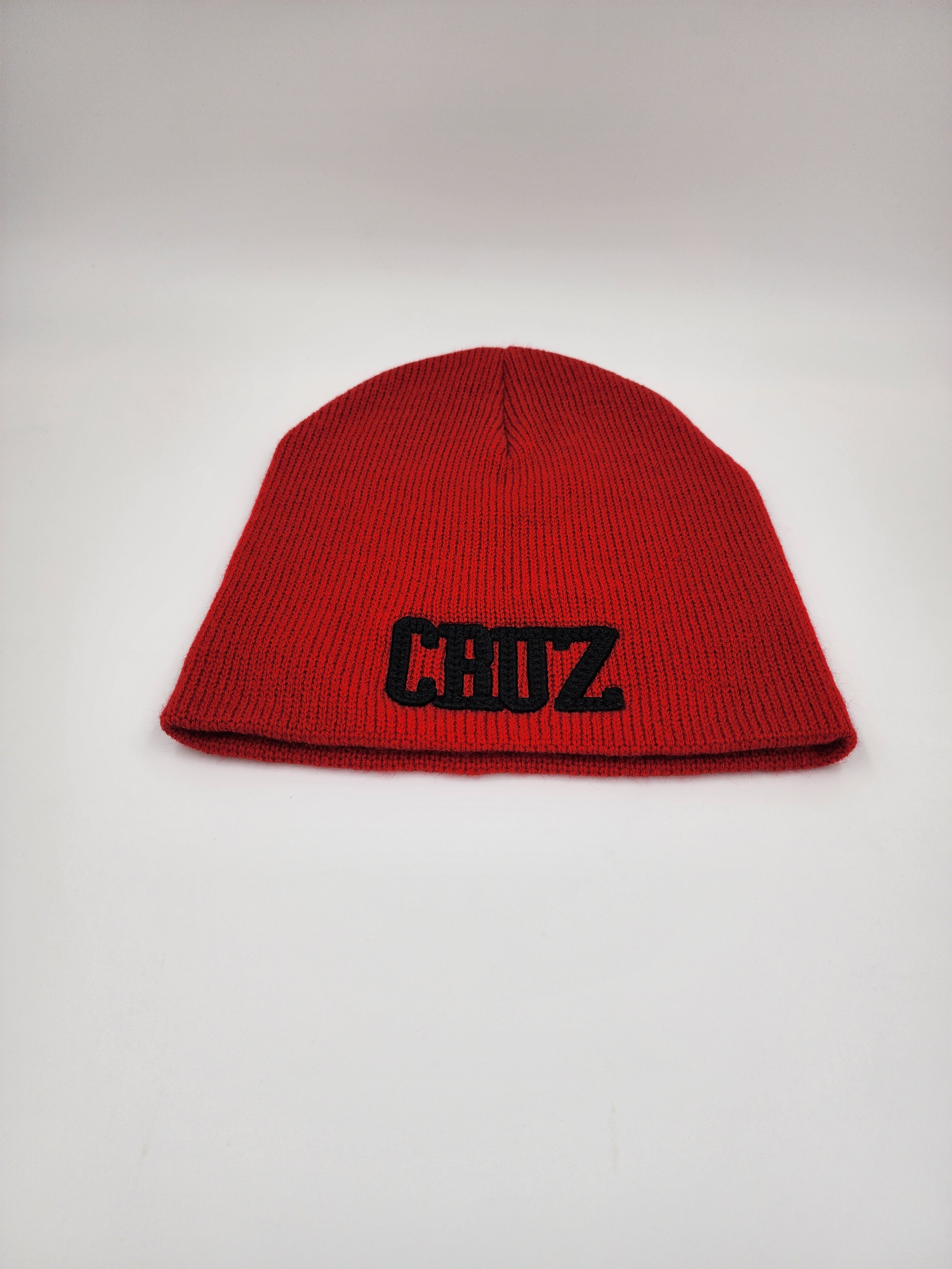 USVI x CRUZ Red Beanie – Virgin Islands Streetwear Knit Cap