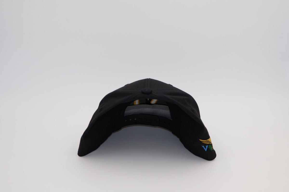 Black & Gold VI Embroidered Snapback Hat – Richardson Cap | Island Pride Collection