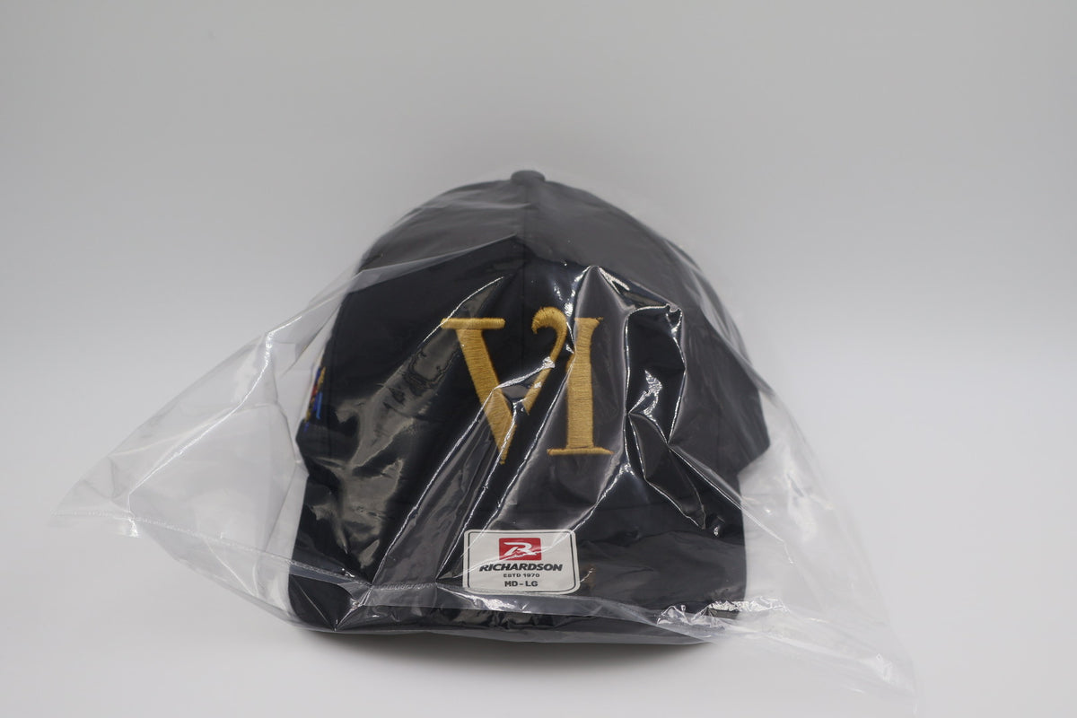 Black & Gold VI Embroidered Snapback Hat – Richardson Cap | Island Pride Collection
