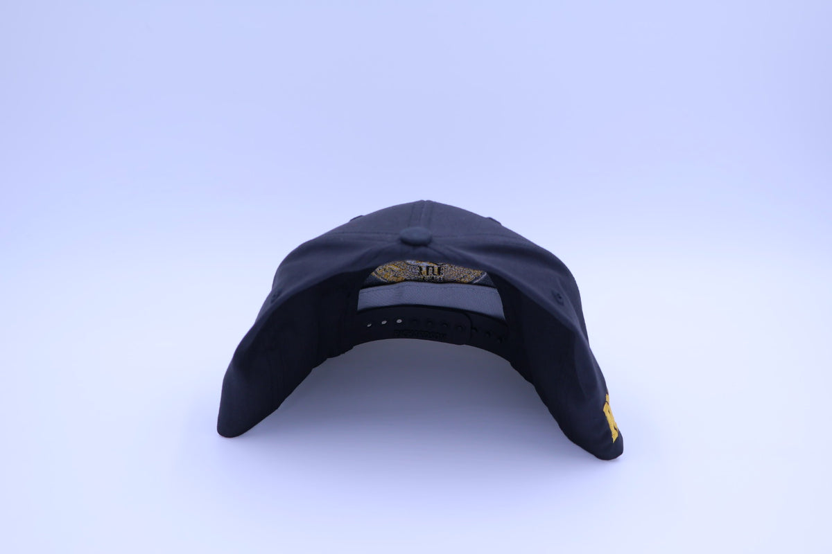 Bitcoin Bull HODL Embroidered Hat – Black & Gold Richardson 212 Snapback | Crypto Collection
