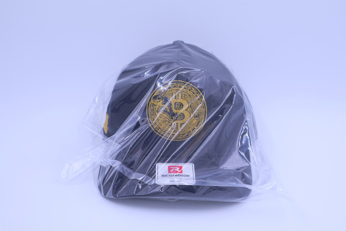 Bitcoin Bull DCA Edition | Navy & Gold Embroidered Richardson Snapback
