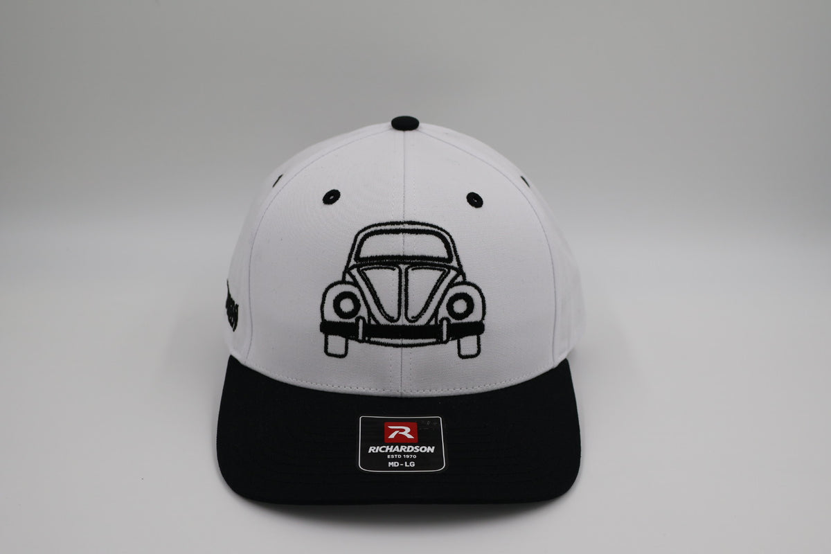 BUGGIN' Classic Beetle Edition | Black & White Embroidered Richardson Snapback