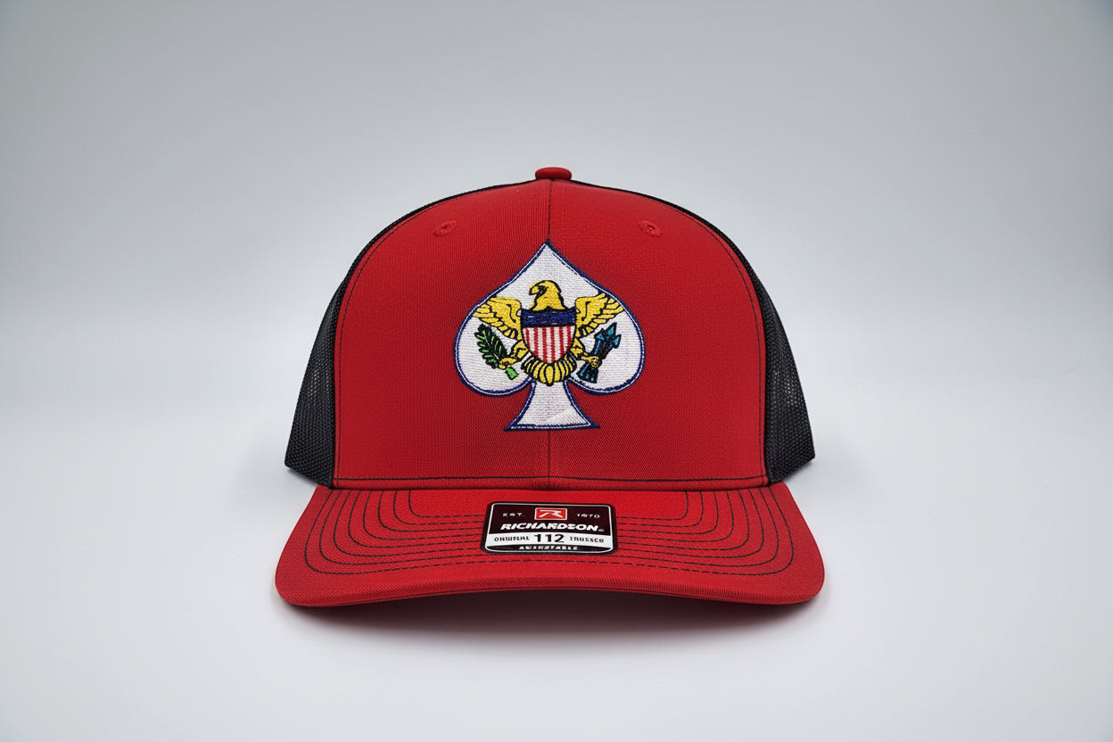 Red/Black VI Ace of Spades Classic Trucker Hat